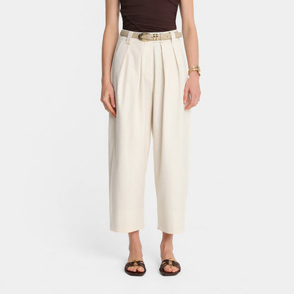 Miss Elan Creme Trousers