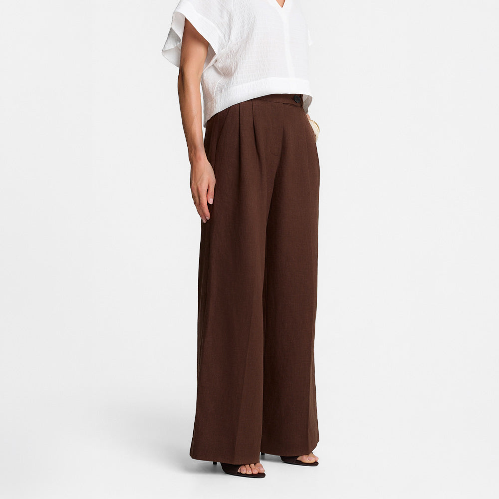 Miss Notte Chocolate Trousers
