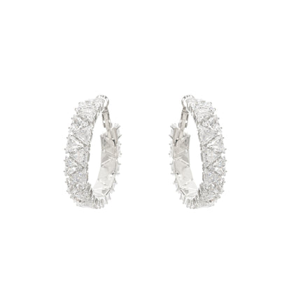 Léa crystal-embellished circle earrings