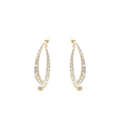 Mathilde embellished curve-edge earrings