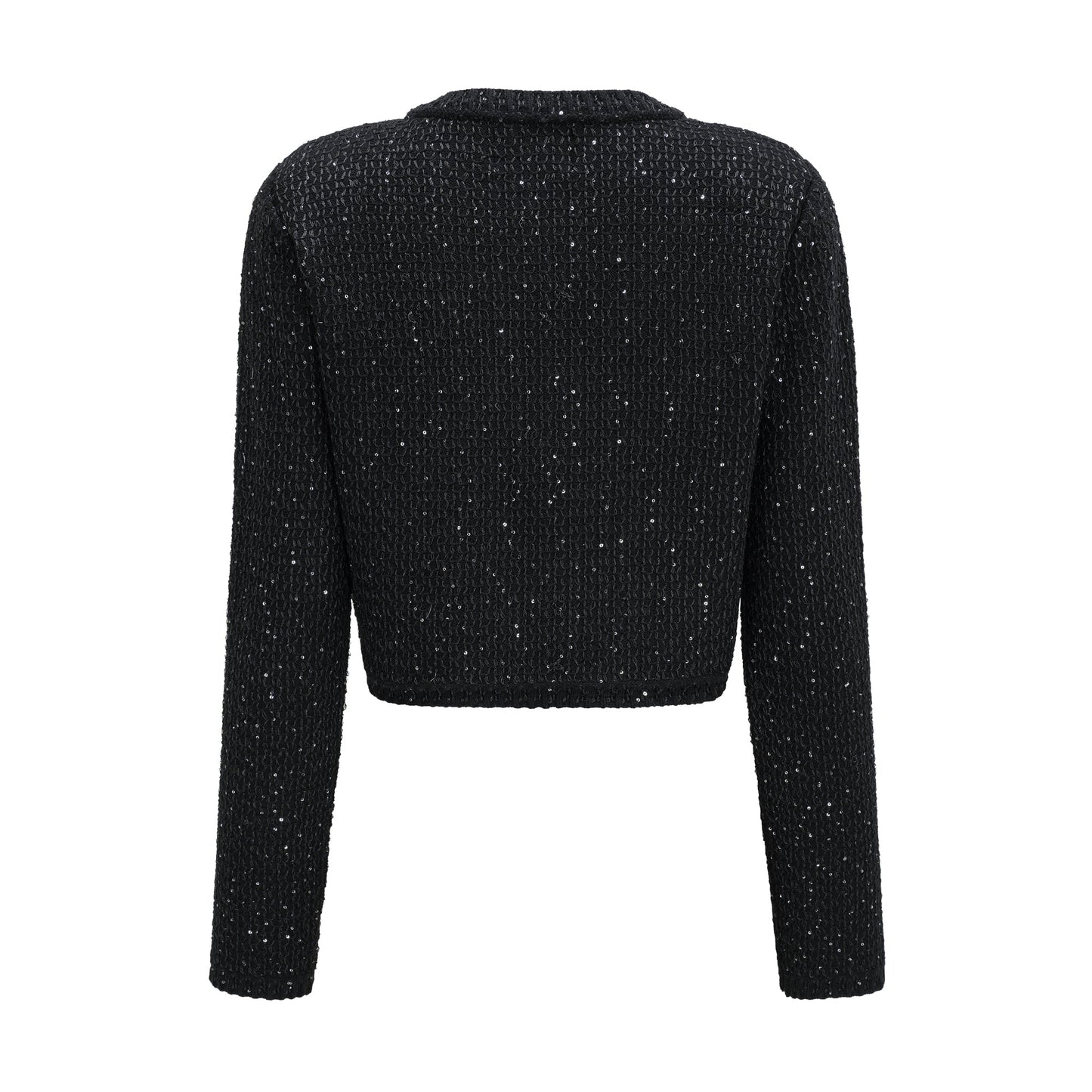Sylvestra knitted cropped jacket & skirt matching set