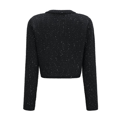 Sylvestra knitted cropped jacket & skirt matching set