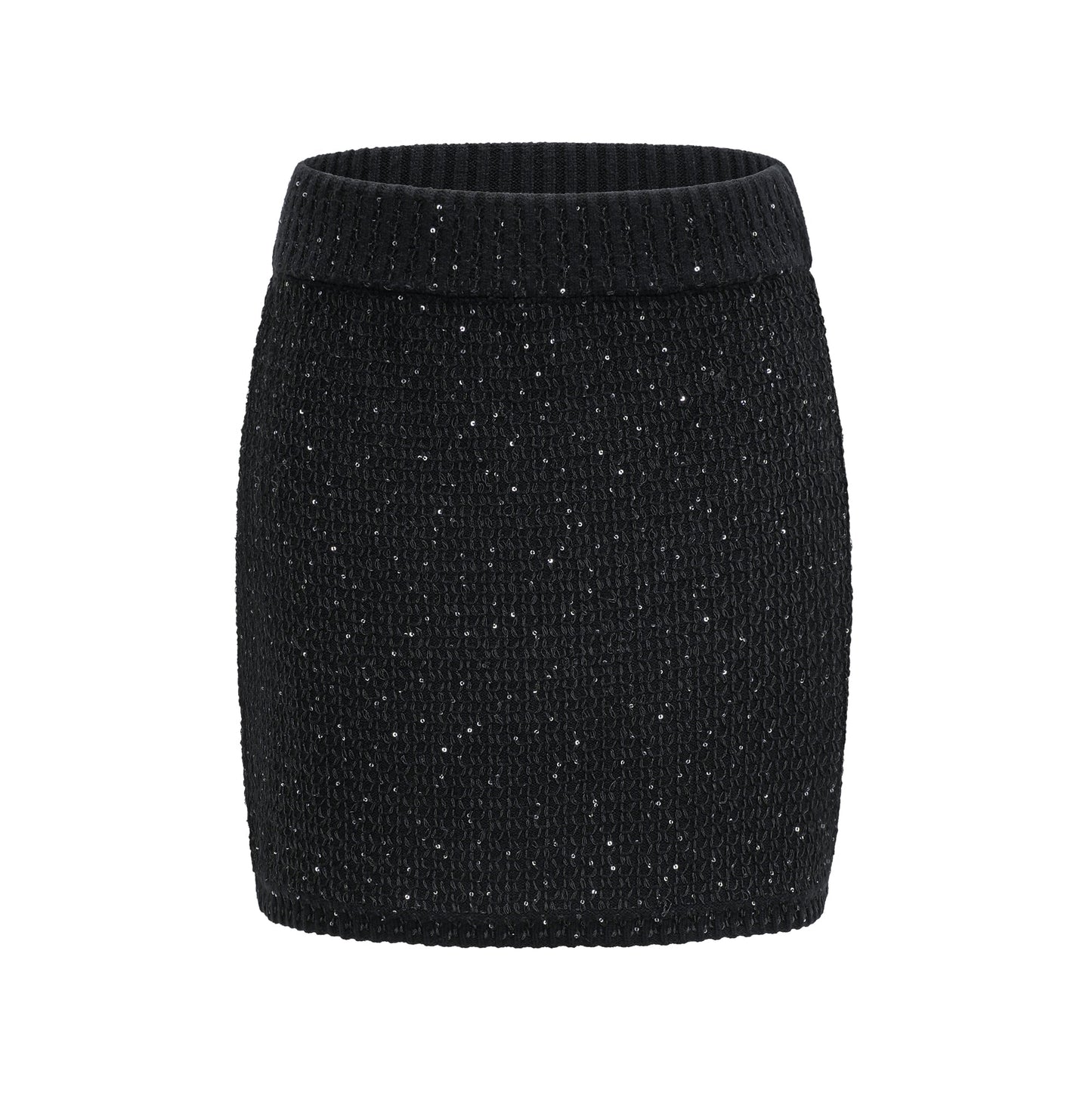 Sylvestra knitted cropped jacket & skirt matching set