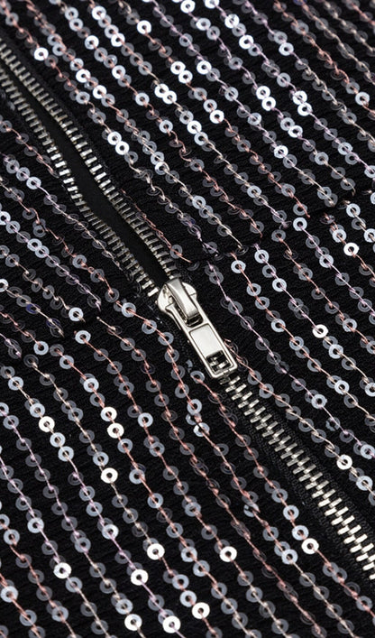 SEXY SEQUINED DRESS IN BLACK DRESSES styleofcb 