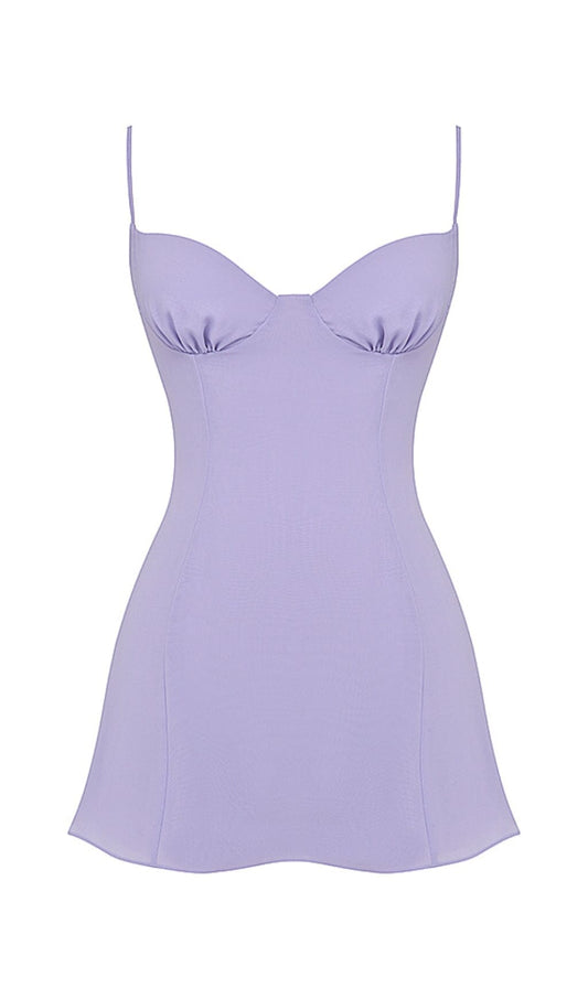 CHRISTIANA LAVENDER MINI DRESS