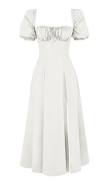 HIGH SPLIT MAXI DRESS IN WHITE styleofcb 