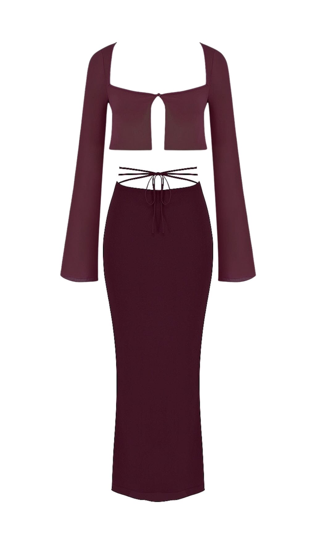 PRUNE CUTOUT SWIMSUIT
