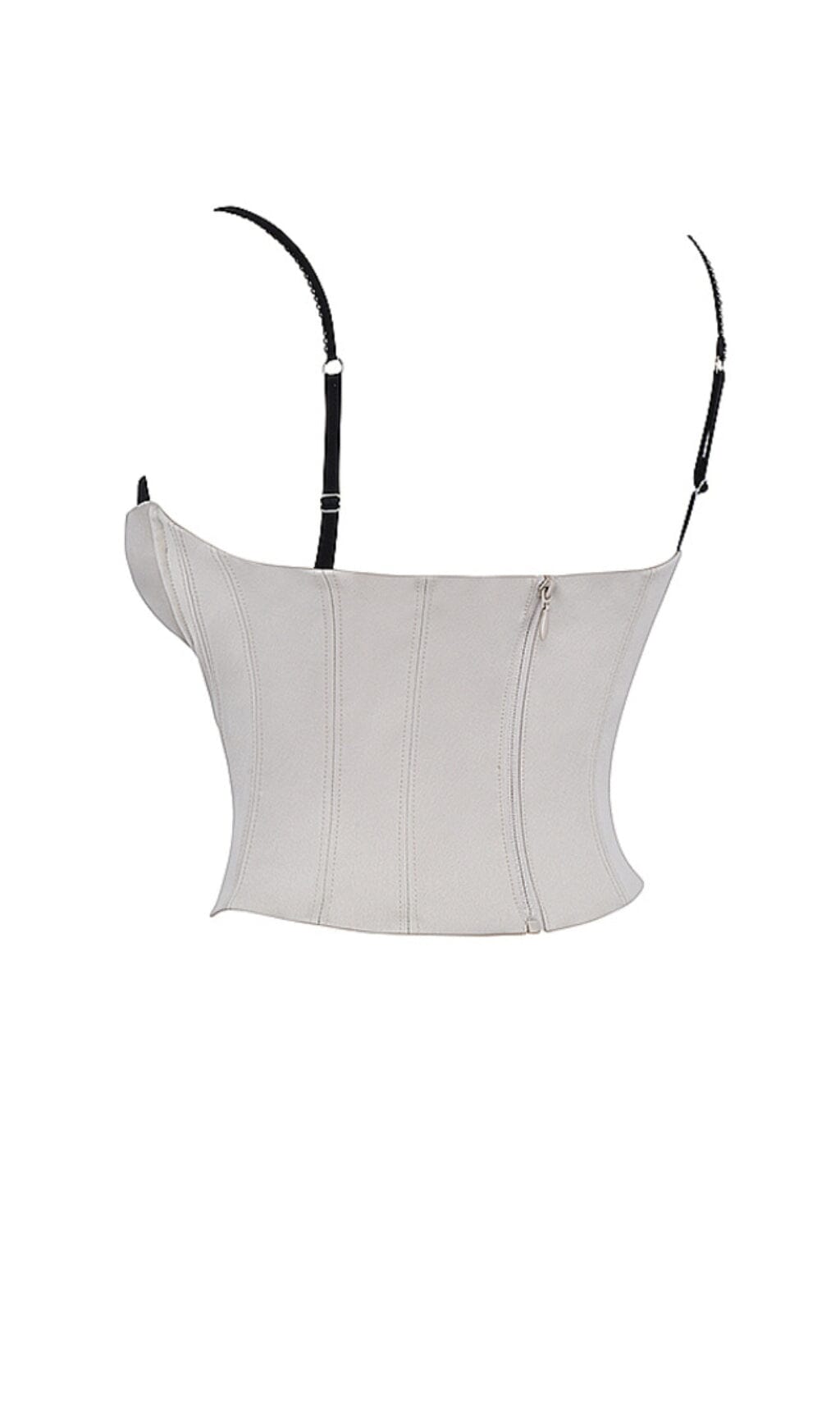 BEIGE SATIN UNDERWIRED CORSET styleofcb 