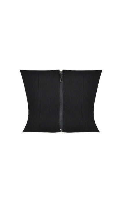 BLACK PLUNGE CORSET styleofcb 