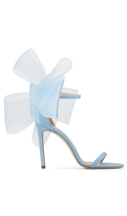BIG BOWKNOT STILETTO HIGH HEELS Shoes styleofcb 34 BLUE 