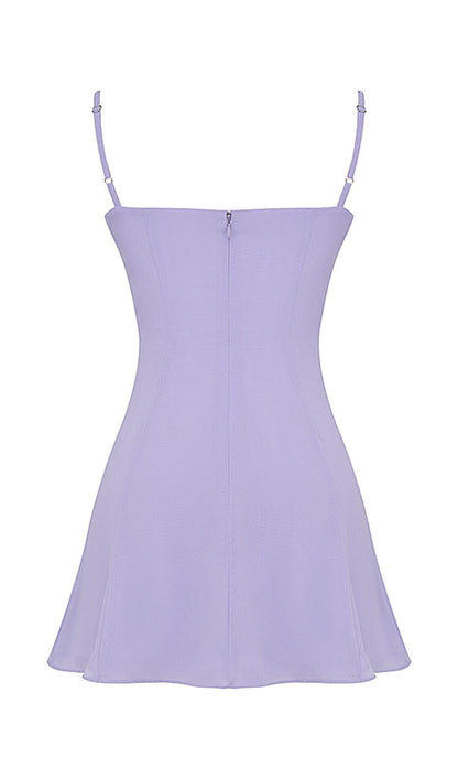 CHRISTIANA LAVENDER MINI DRESS