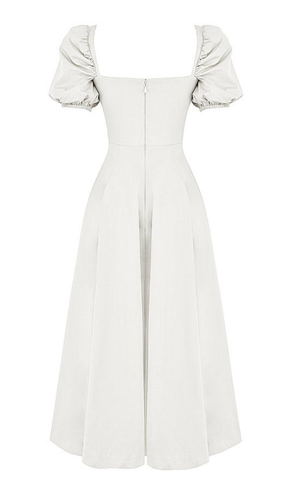 HIGH SPLIT MAXI DRESS IN WHITE styleofcb 