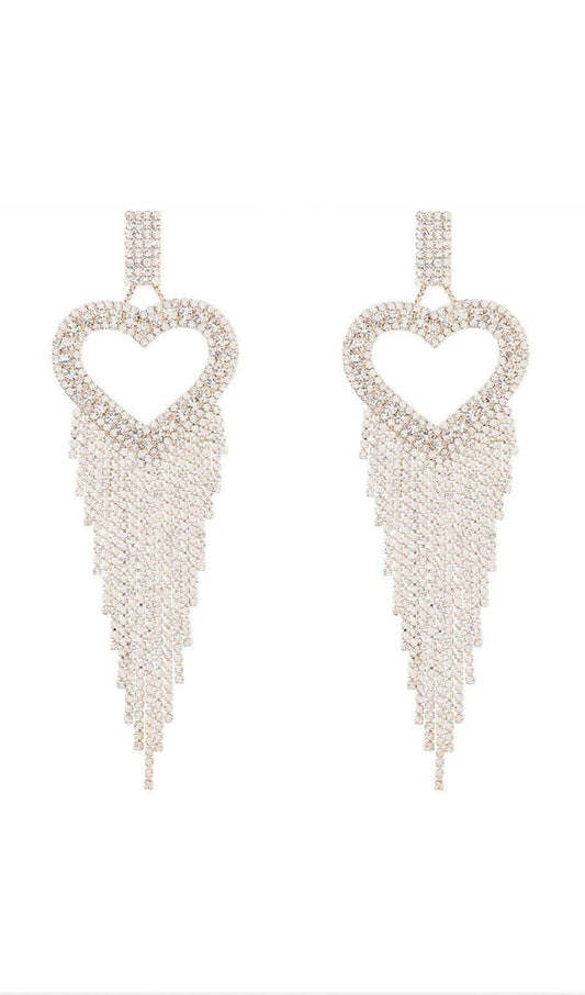 RORY HEART TASSEL EARRINGS