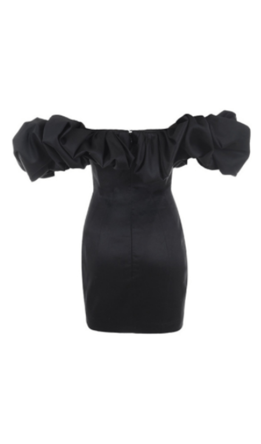 BURGUNDY SATIN RUFFLE STRAPLESS DRESS Dresses styleofcb 