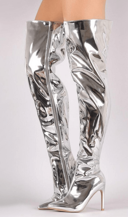 Carnival boots styleofcb SILVER 35 