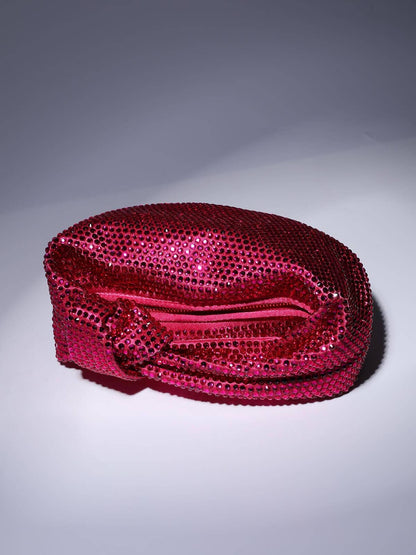 EMBELLISHED TOTE BAG IN HOT PINK Bags Oh CICI 