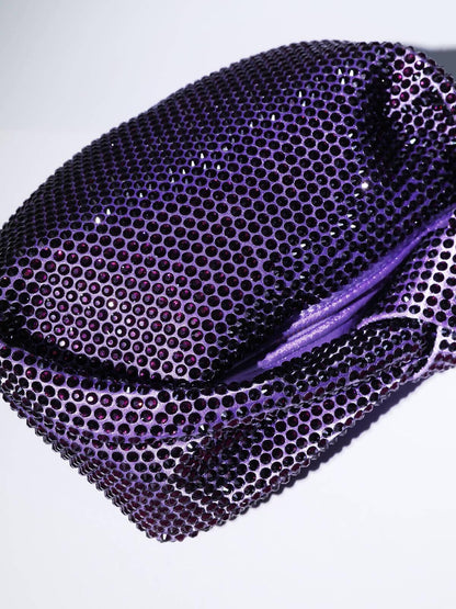 EMBELLISHED TOTE BAG IN PURPLE Bags Oh CICI 