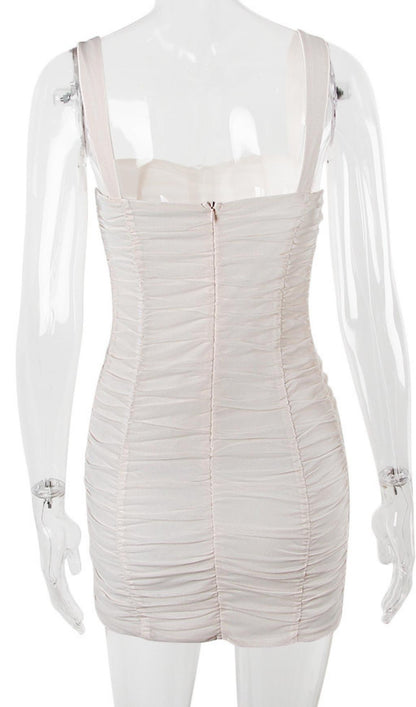 FOLD MINI DRESS IN PINK Dresses styleofcb 