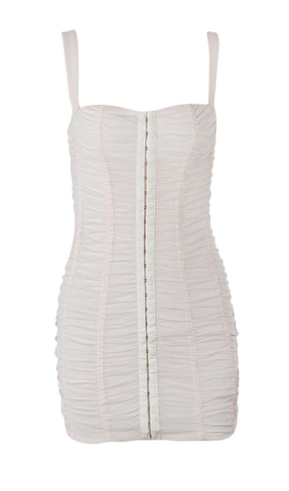 FOLD MINI DRESS IN PINK Dresses styleofcb 