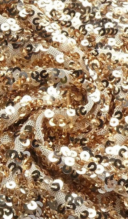 GOLD SEQUIN STRAPLESS MINI DRESS Dresses styleofcb 