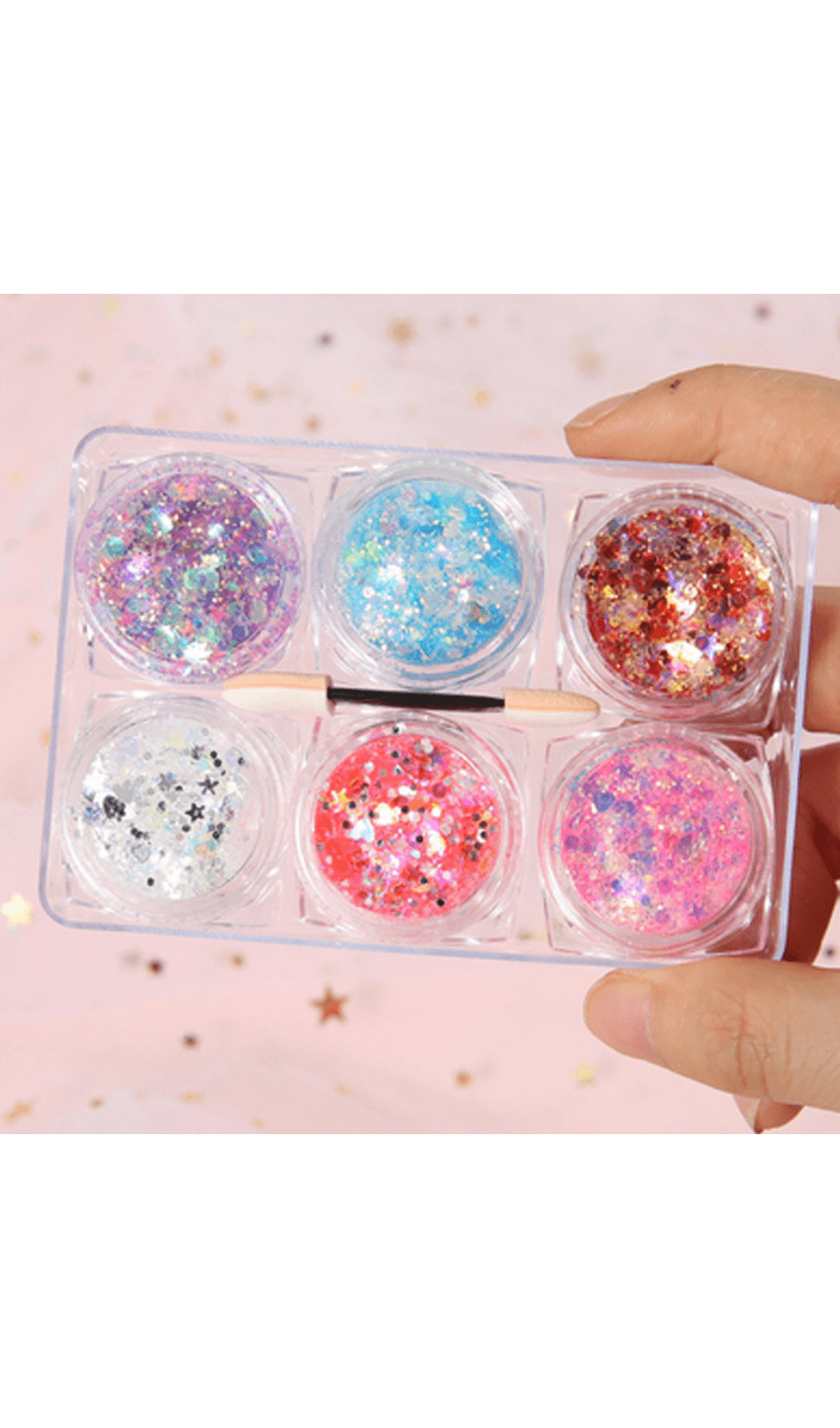 Glitter glitter for gel eye makeup. styleofcb #1 