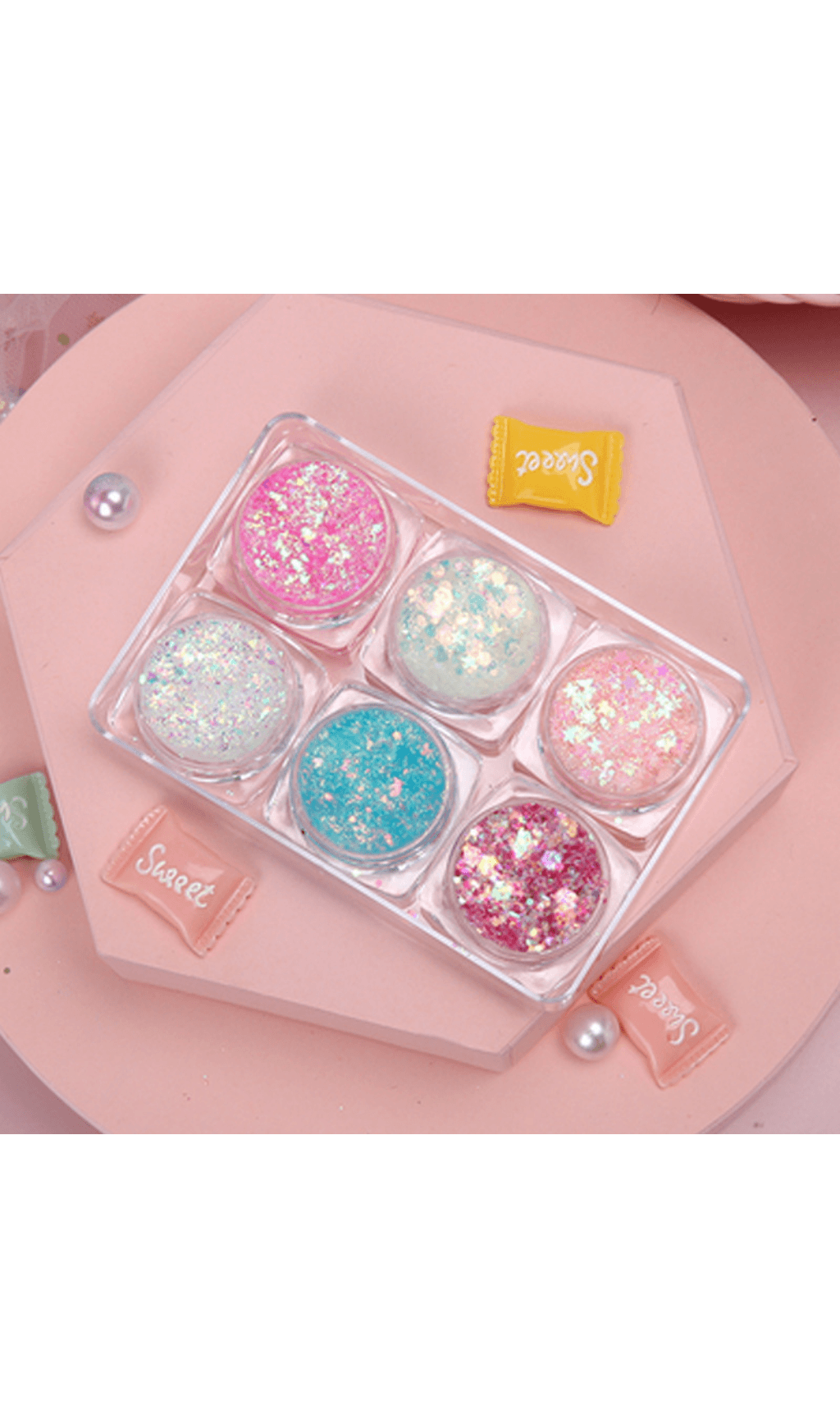 Glitter glitter for gel eye makeup. styleofcb #3 