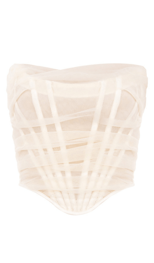 Herringbone mesh corset styleofcb 