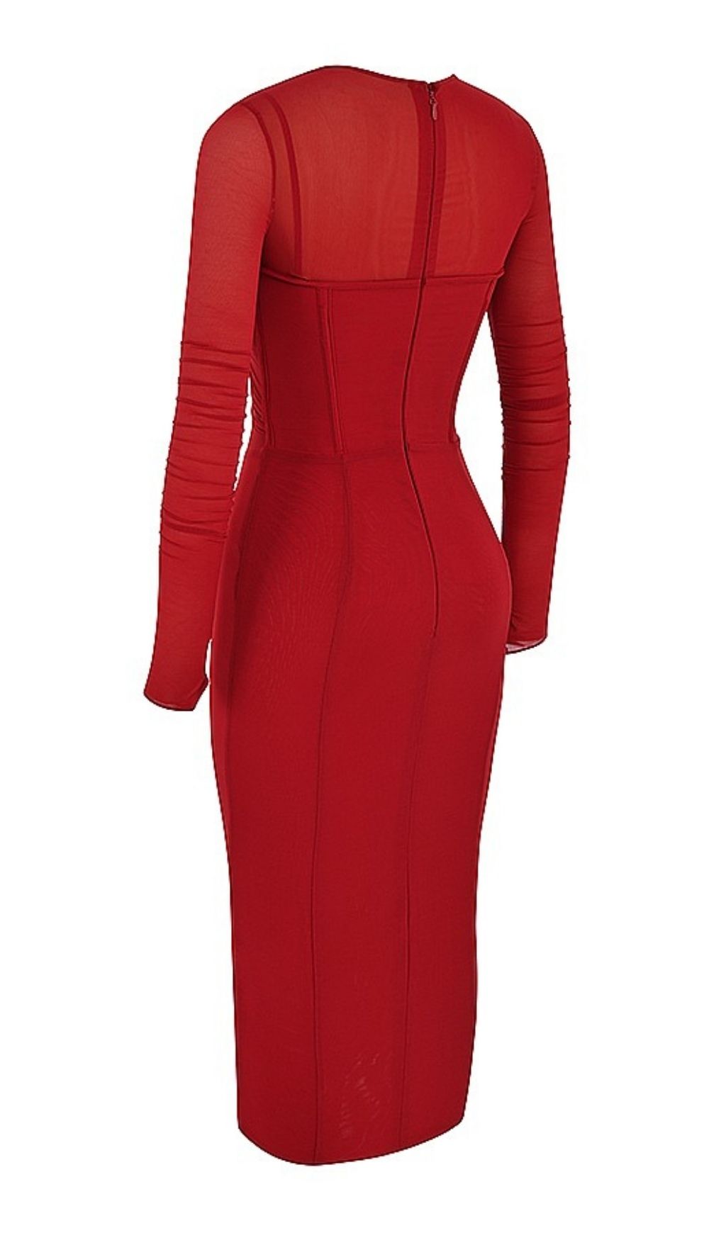LONG SLEEVE MIDI DRESS IN BLACK Dresses styleofcb 