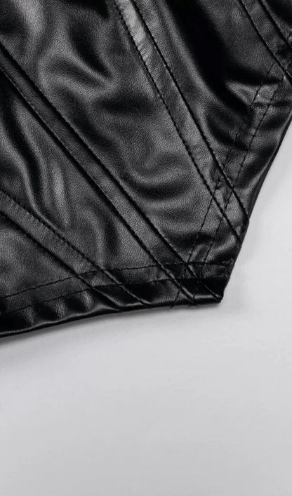 Leather slim camisole styleofcb 