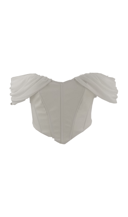 Leather slim camisole styleofcb WHITE S 