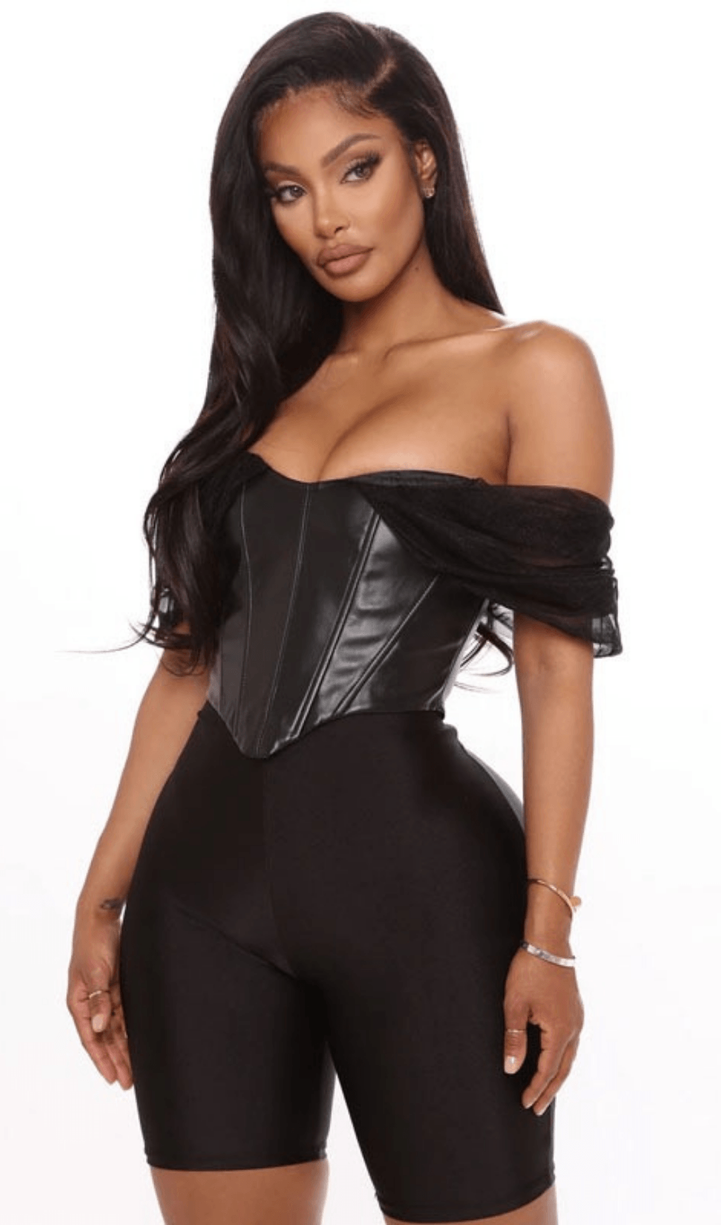 Leather slim camisole styleofcb 