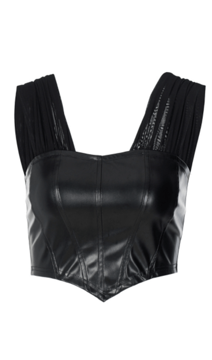 Leather slim camisole styleofcb 
