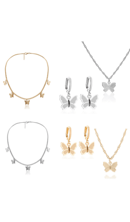 Metal Butterfly Tassel Pendant styleofcb 