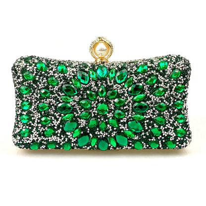 MULTI RHINESTONE CRYSTAL CLUTCH