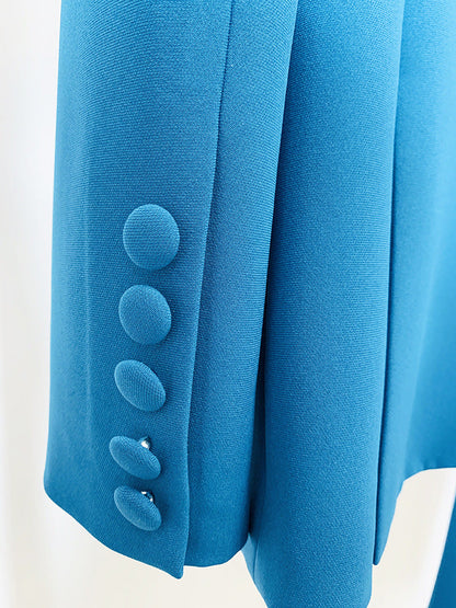 RHINESTONE BLAZER SET IN BLUE