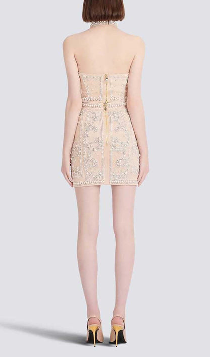 PEARL EMBROIDERED TWO PIECE SET IN IVORY DRESS STYLE OF CB 