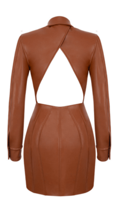 PU leather high waist dress styleofcb 