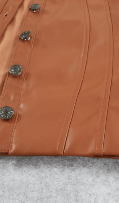 PU leather high waist dress styleofcb 