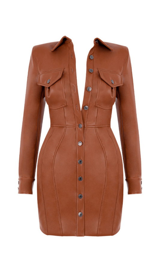 PU leather high waist dress styleofcb 