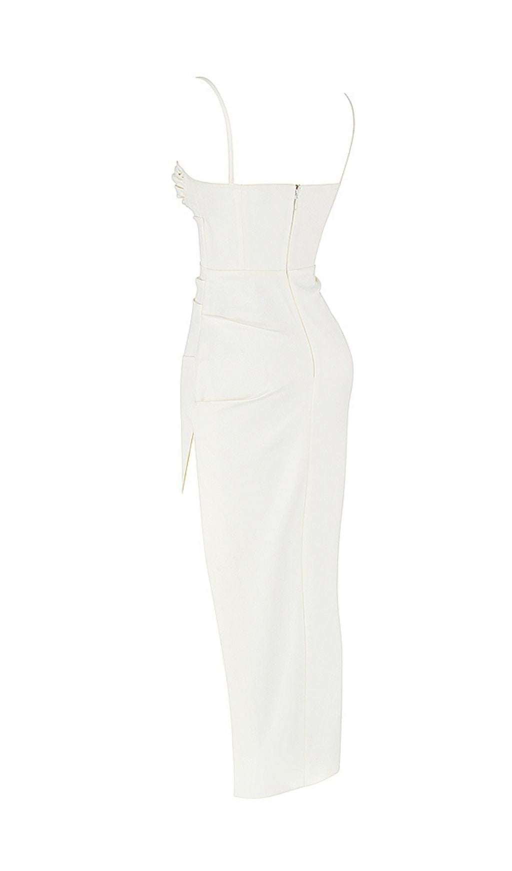SATIN SLIT CORSET MAXI DRESS IN BLACK Dresses styleofcb 