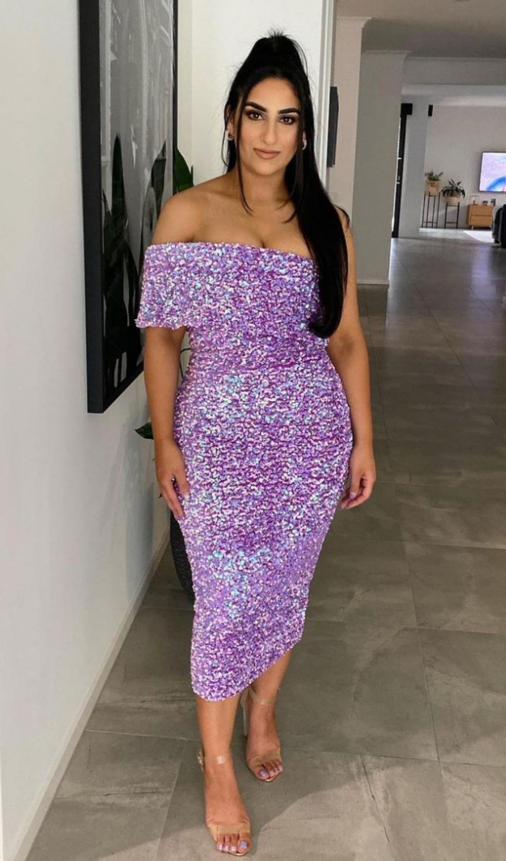 SEQUIN STRAPLESS MIDI DRESS IN PINK Dresses styleofcb 