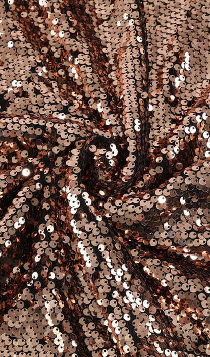 SEQUIN CLEOPATRA TWO PIECE SUIT IN METALLIC DRESS STYLE OF CB 