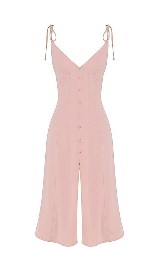 SLIPT MIDI SUN DRESS IN BLUSH PINK Dresses styleofcb 