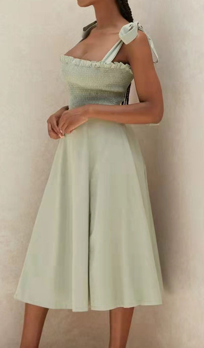 SLIT MIDI DRESS IN GREEN Dresses styleofcb 