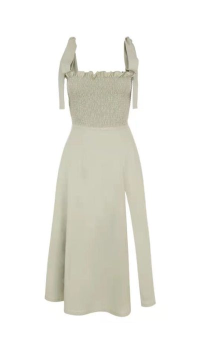 SLIT MIDI DRESS IN GREEN Dresses styleofcb 