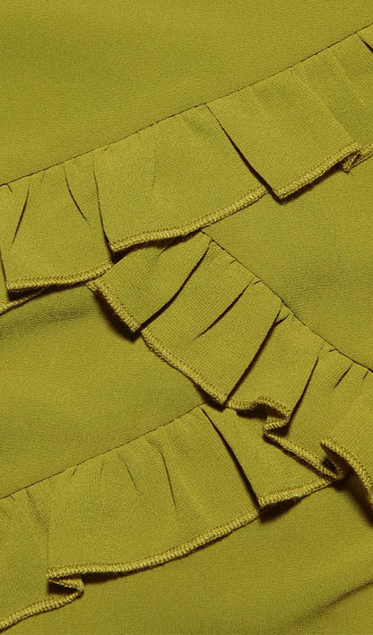 SPLIT MAXI DRESS IN GREEN Dresses styleofcb 