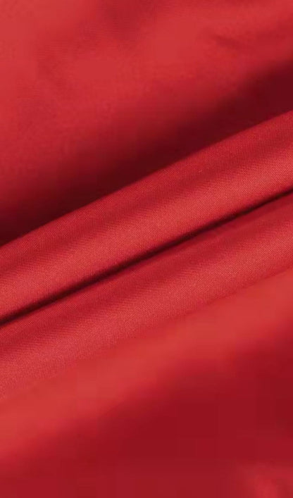 STAIN RUCHED CORSET TOP IN RED Shirts & Tops styleofcb 