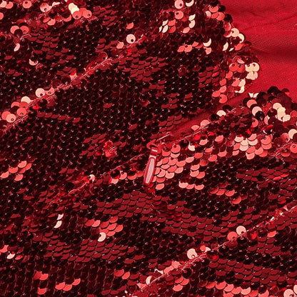 STRAPLESS SEQUIN MINI DRESS IN WINE RED sis label 