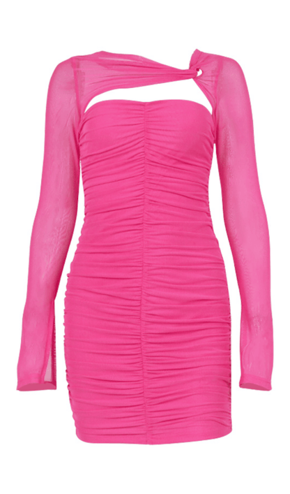 Sheer pleated dress styleofcb 