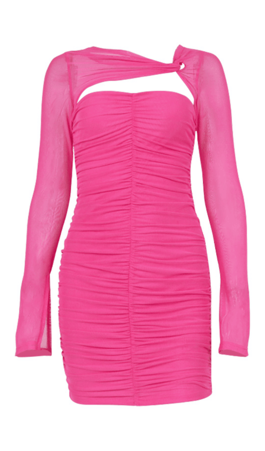 Sheer pleated dress styleofcb 